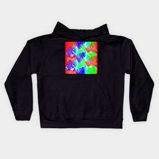 Watercolor splatter pattern, brush strokes Kids Hoodie